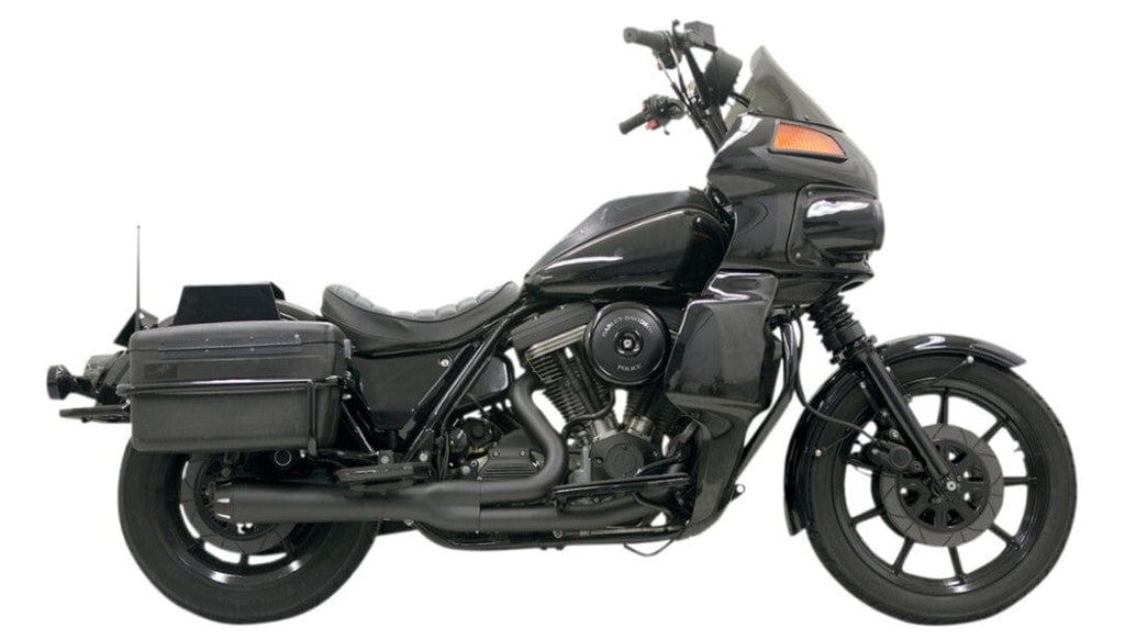 Bassani Manufacturing Other Exhaust Parts Black Bassani 2 into 1 Road Rage Exhaust Pipe FXR Floorboards Mid Controls 87-00