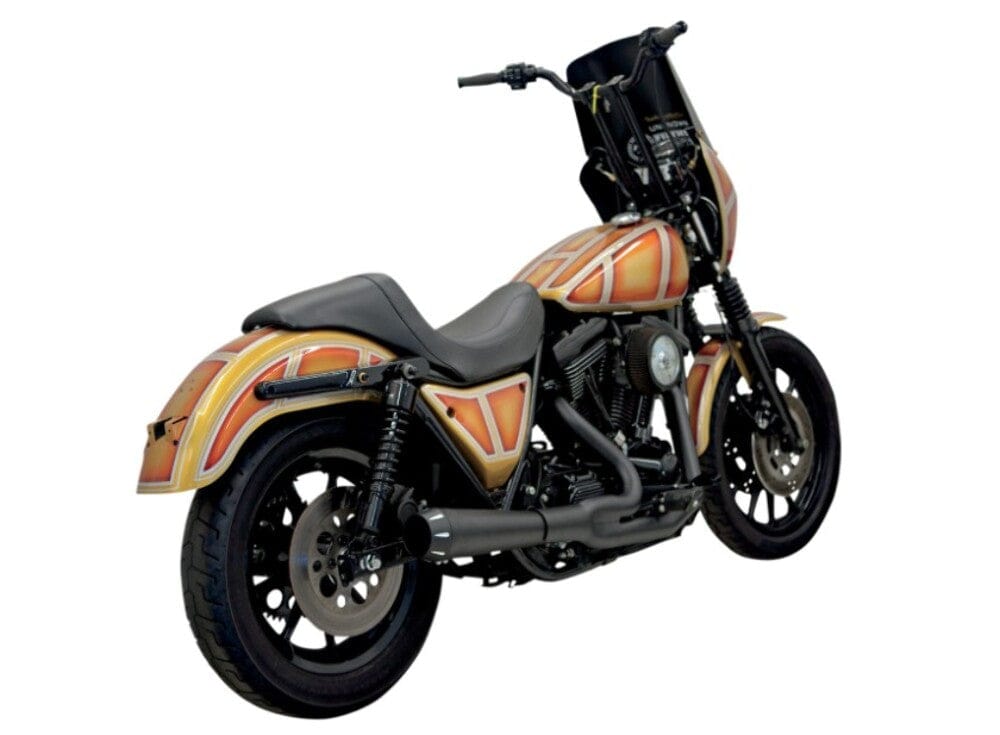 Bassani Manufacturing Other Exhaust Parts Black Bassani 2 into 1 Road Rage Exhaust System Pipe w Short Upswept Muffler FXR