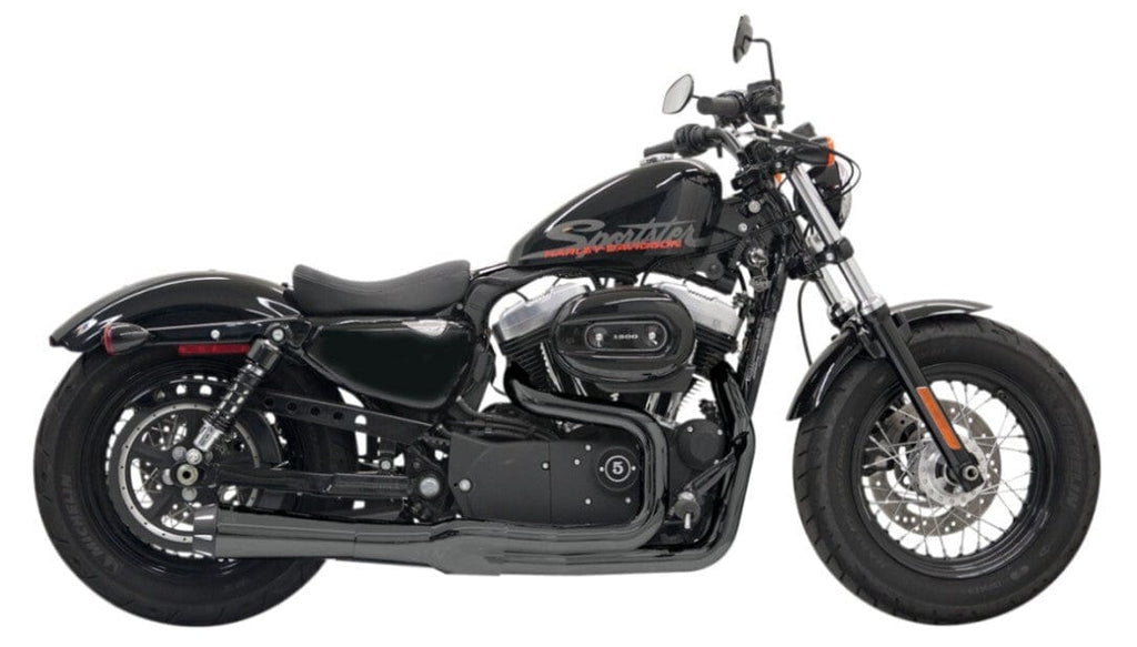 Bassani Manufacturing Other Exhaust Parts Black Bassani Mega Power 2 into 1 Road Rage II Exhaust Pipe Short Sportster XL