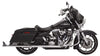 Bassani Manufacturing Slip-On Mufflers Bassani 33" Chrome Exhaust 2 1/4 Bagger Fishtail Slip-On Mufflers Harley Touring