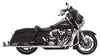 Bassani Manufacturing Slip-On Mufflers Bassani 4" DNT Black Bagger Exhaust Megaphone Mufflers 1995-2016 Harley Touring