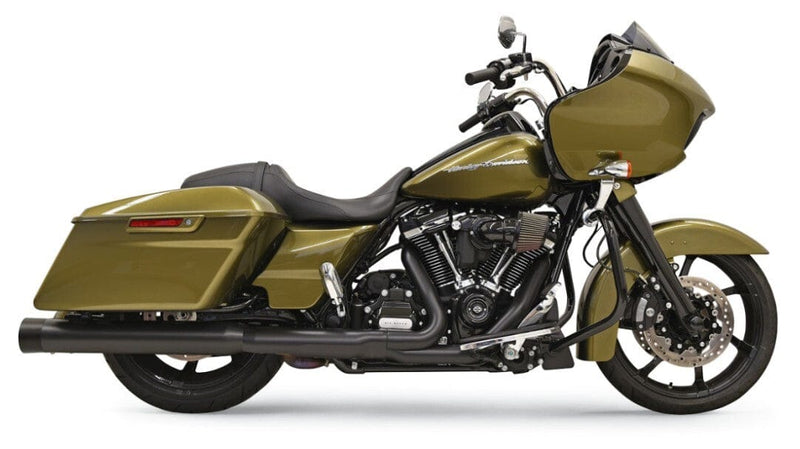 Bassani Manufacturing Slip-On Mufflers Bassani 4" Straight Can DNT Slip-On Black Mufflers Exhaust Harley Touring M8 17+