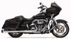 Bassani Manufacturing Slip-On Mufflers Bassani 4" Straight Can DNT Slip-On Chrome Mufflers Exhaust 17+ Harley Touring