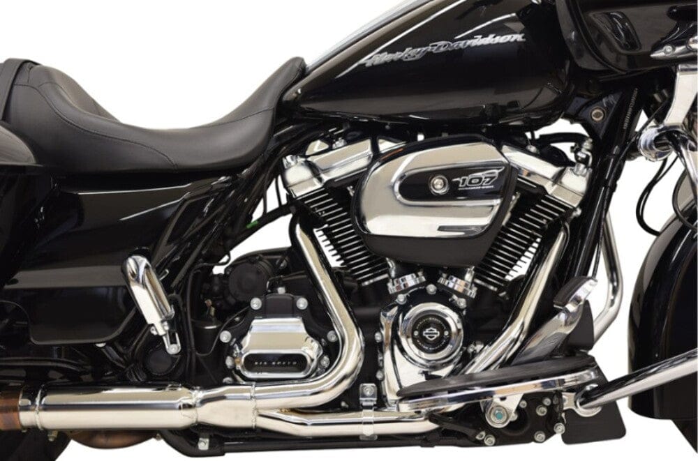 Bassani Manufacturing True Dual Exhaust Systems Bassani 2x2 2 Into 2 Dual Head Pipes Header Pipes Exhaust Harley 17+ M8 Touring