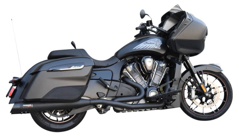 Bassani Manufacturing True Dual Exhaust Systems Bassani Black Performance True Dual Exhaust Pipes System Indian Challenger 2020+