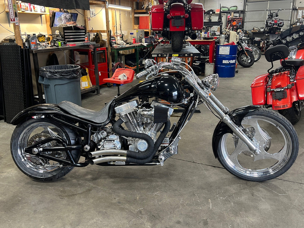 Bourget's Bike Works Motorcycle 2002 Bourget Bike Works Low Blow Softail Custom Chopper S&S 113" Only 4k Miles! $9,995