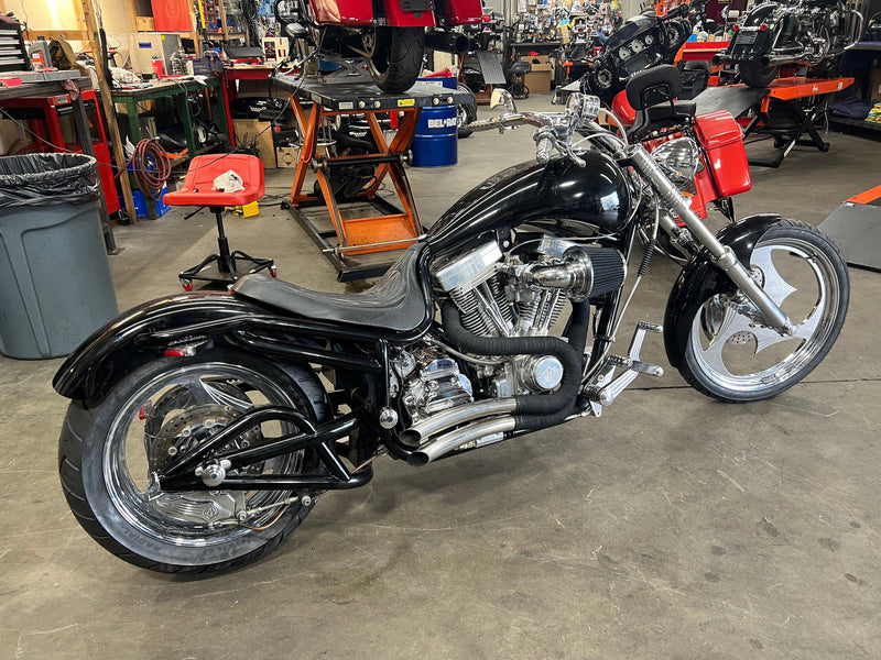 Bourget's Bike Works Motorcycle 2002 Bourget Bike Works Low Blow Softail Custom Chopper S&S 113" Only 4k Miles! $9,995