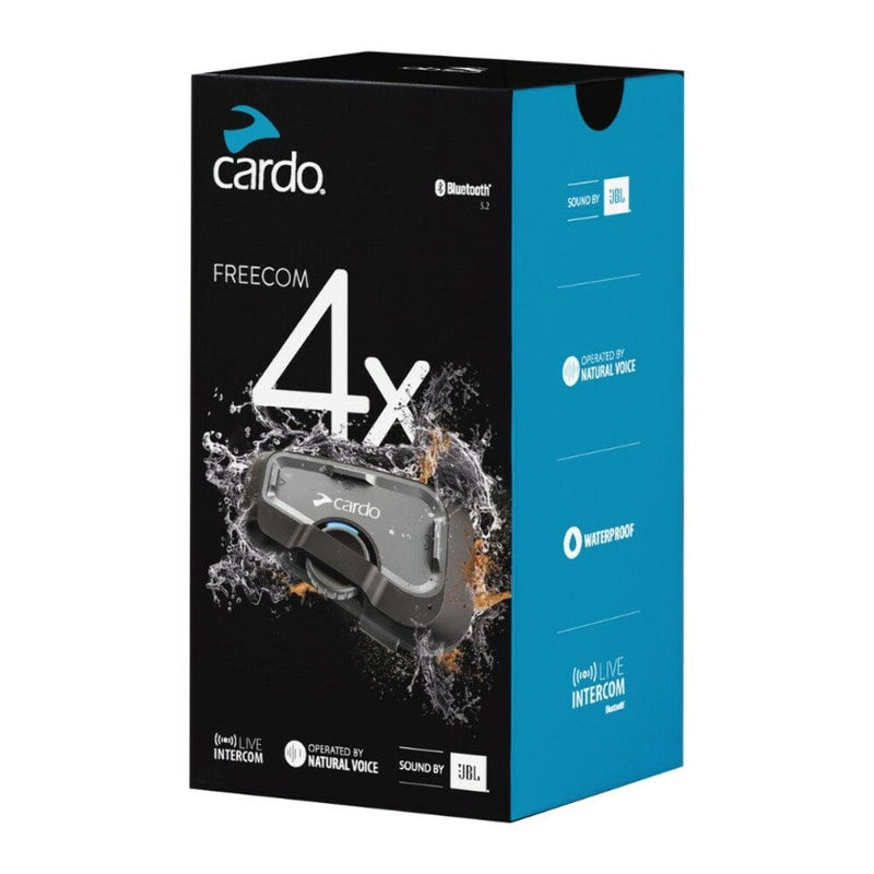 Cardo Cardo Duo 4-way Freecom Bluetooth Headset Waterproof Intercom Helmet Mount