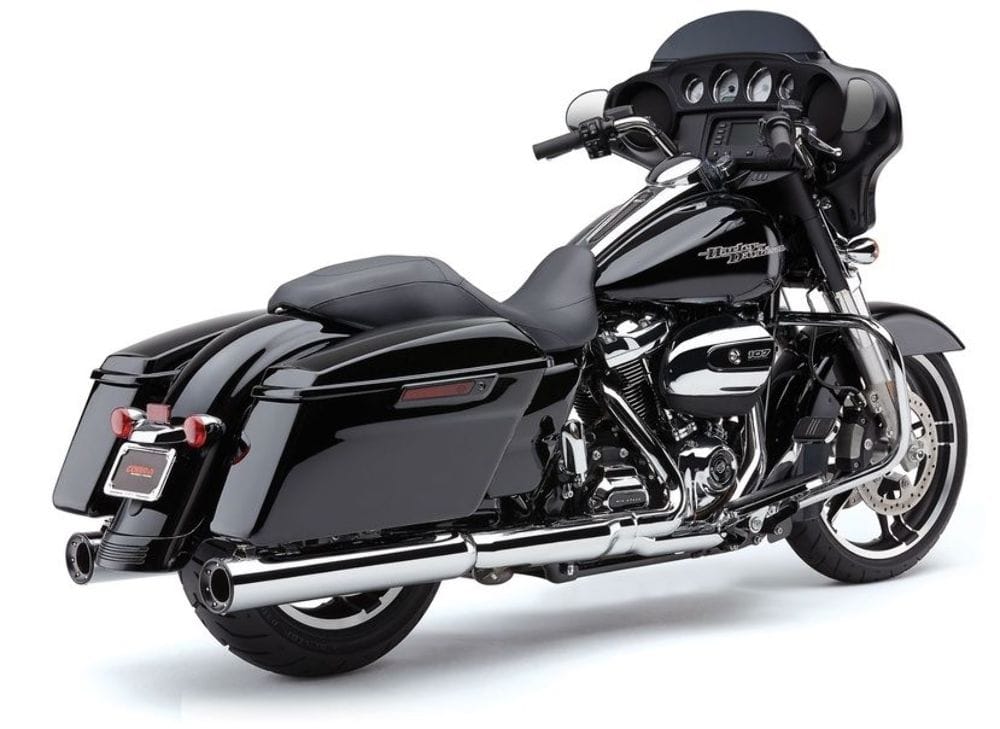 Cobra Silencers, Mufflers & Baffles Cobra 4" RPT Slip-On Chrome Mufflers Pipes Exhaust Harley Touring Bagger 17+ M8