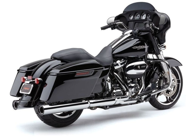 Cobra Silencers, Mufflers & Baffles Cobra 4" RPT Slip-On Chrome Mufflers Pipes Exhaust Harley Touring Bagger 17+ M8