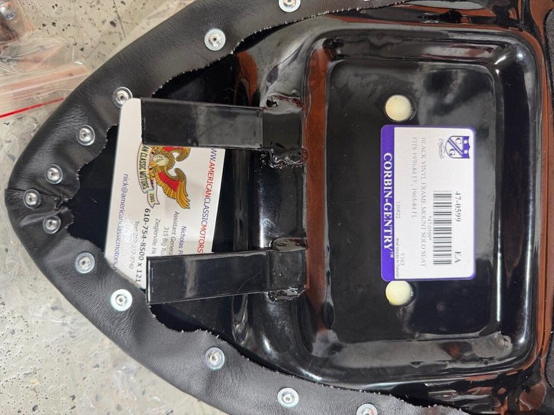 Corbin Gentry Corbin Gentry Bare Bones Smooth Solo Seat Harley Shovelhead Panhead FX & FL