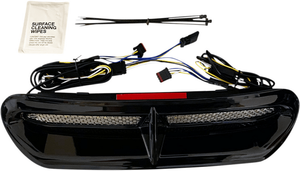 Custom Dynamics Custom Dynamics Black Batwing Fairing LED Vent Harley 2014+ Electra Street Glide