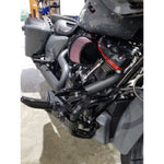 D&D Performance Exhaust Systems D&D Black Billet Cat 2 -1 Exhaust Header Pipe System Harley Touring M8 Slant Tip