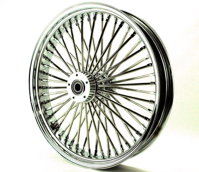 DNA Specialty Other Tire & Wheel Parts DNA 21 x 3.5 Chrome 52 Fat Mammoth Spoke 25mm Front Wheel Rim Single Disc Harley