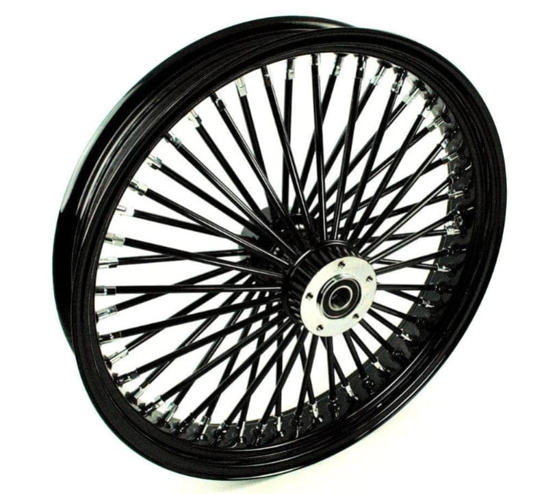 DNA Specialty Wheel 21 3.5 52 Mammoth Fat Spoke Black Front Wheel Rim Dual Disc 00-07 Harley Touring