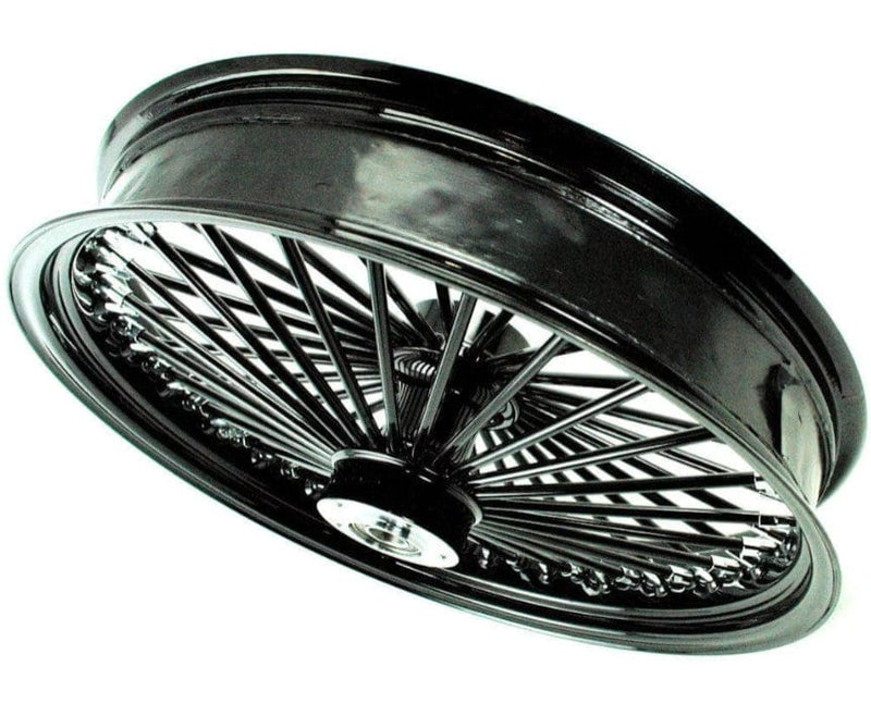 DNA Specialty Wheel 21 3.5 52 Mammoth Fat Spoke Black Front Wheel Rim Dual Disc 00-07 Harley Touring