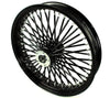 DNA Specialty Wheel 21 3.5 52 Mammoth Fat Spoke Black Front Wheel Rim Dual Disc 00-07 Harley Touring