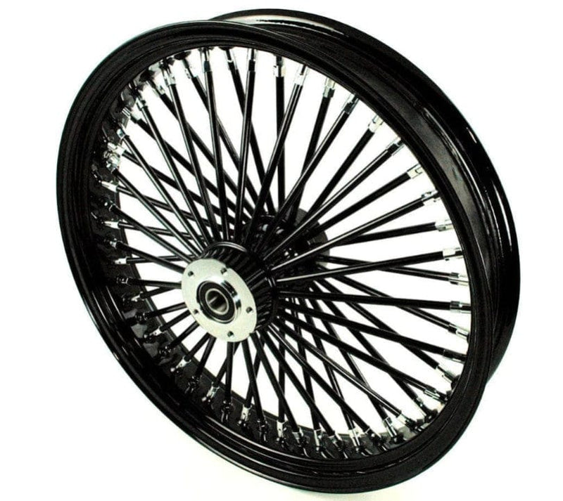 DNA Specialty Wheel 21 3.5 52 Mammoth Fat Spoke Black Front Wheel Rim Dual Disc 00-07 Harley Touring