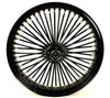 DNA Specialty Wheel 21 3.5 52 Mammoth Fat Spoke Black Front Wheel Rim Dual Disc 00-07 Harley Touring