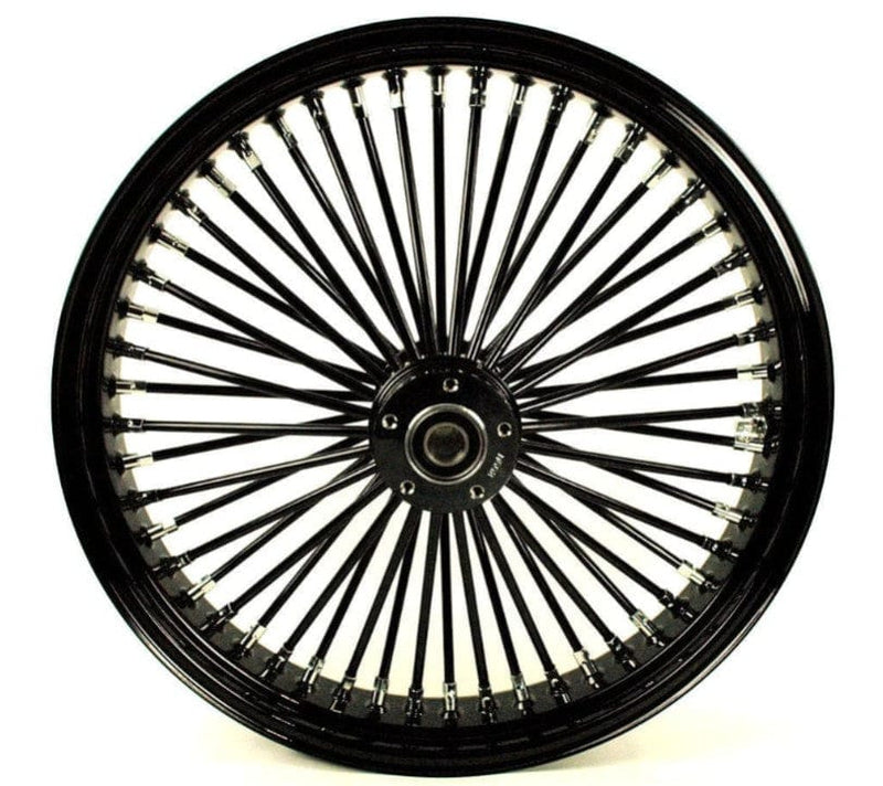 DNA Specialty Wheel 21 3.5 52 Mammoth Fat Spoke Black Front Wheel Rim Dual Disc 00-07 Harley Touring