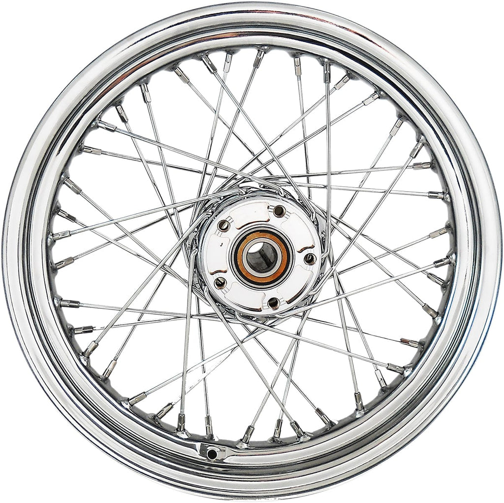 Drag Specialties Wheels & Rims Chrome 16" x 3" Rear 40 Spoke Wheel Rim Harley Softail FL Heritage Deluxe W/ ABS