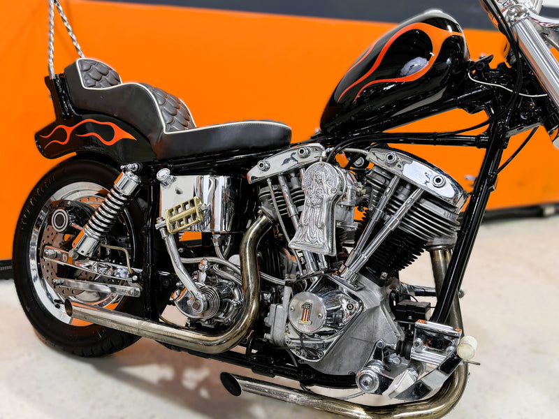 1975 Harley-Davidson Shovelhead Swingarm Chopper Crazy Frank Kick