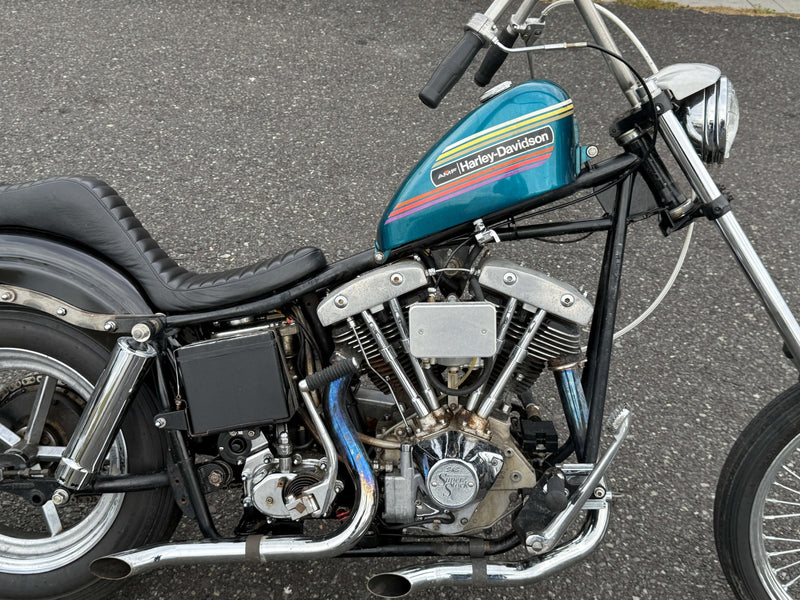 Harley-Davidson Motorcycle 1976 Harley-Davidson Shovelhead Chopper Bobber Kick and Electric Start $12,995