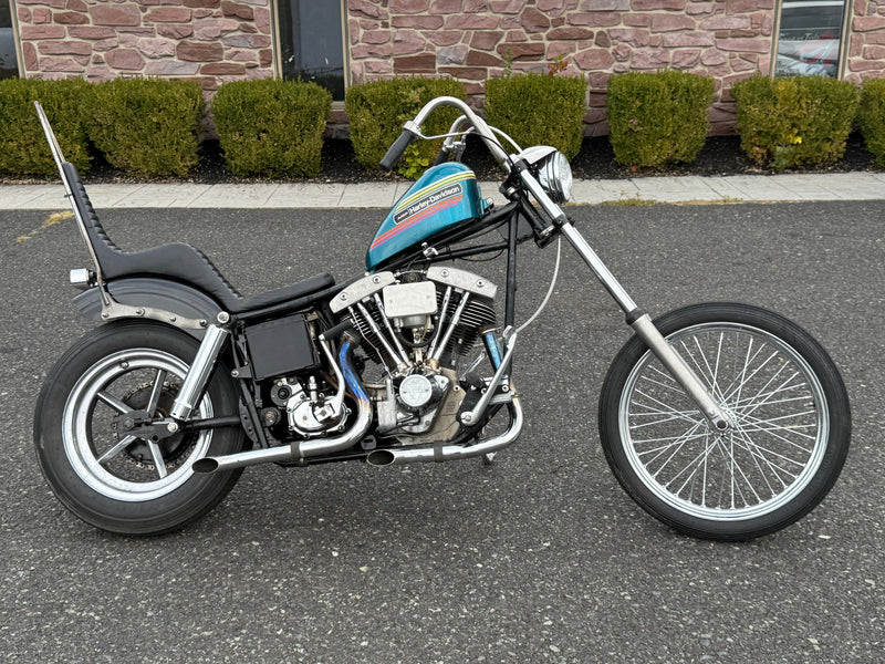 Harley-Davidson Motorcycle 1976 Harley-Davidson Shovelhead Chopper Bobber Kick and Electric Start $12,995