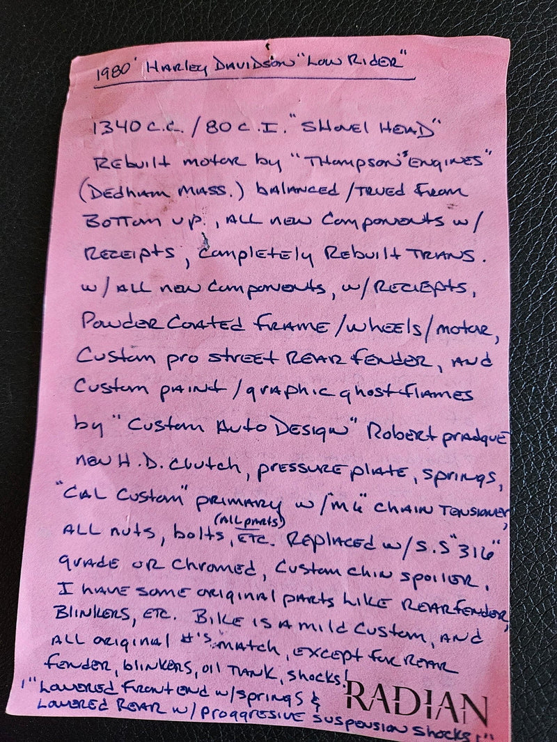 Harley-Davidson Motorcycle 1980 Harley-Davidson Lowrider FXS-80 Shovelhead Stunning Condition Vintage Show Bike Low Miles Upgrades! $12,995