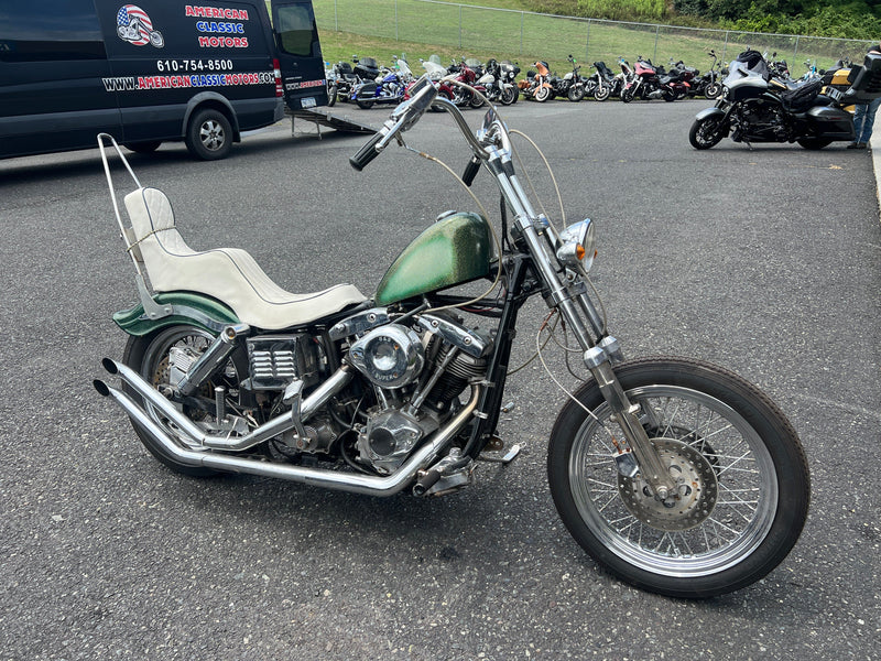 Harley-Davidson Motorcycle 1980 Harley-Davidson Shovelhead Bobber Chopper FXE 1200 Dual Disc Front End! $9,995