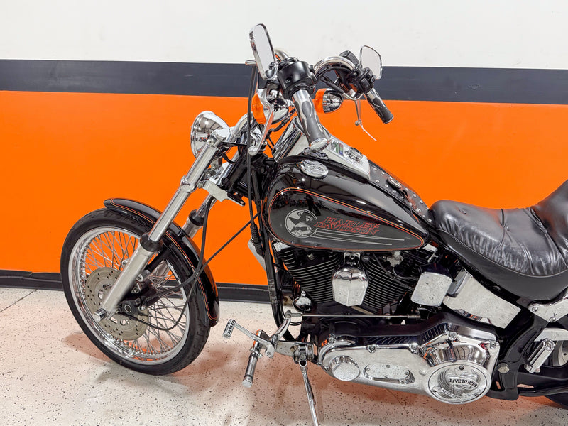 Harley-Davidson Motorcycle 1993 Harley-Davidson Softail Custom FXSTC 1340 Evo Vivid Black Very Low Miles w/ Upgrades! $7,995