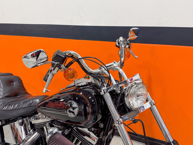 Harley-Davidson Motorcycle 1993 Harley-Davidson Softail Custom FXSTC 1340 Evo Vivid Black Very Low Miles w/ Upgrades! $7,995