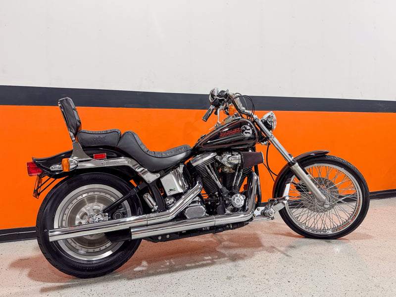 Harley-Davidson Motorcycle 1993 Harley-Davidson Softail Custom FXSTC 1340 Evo Vivid Black Very Low Miles w/ Upgrades! $7,995