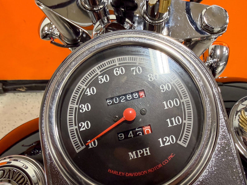 Harley-Davidson Motorcycle 1993 Harley-Davidson Softail Custom FXSTC Evo Vivid Black w/ Wing Logos Many Upgrades! $8,995