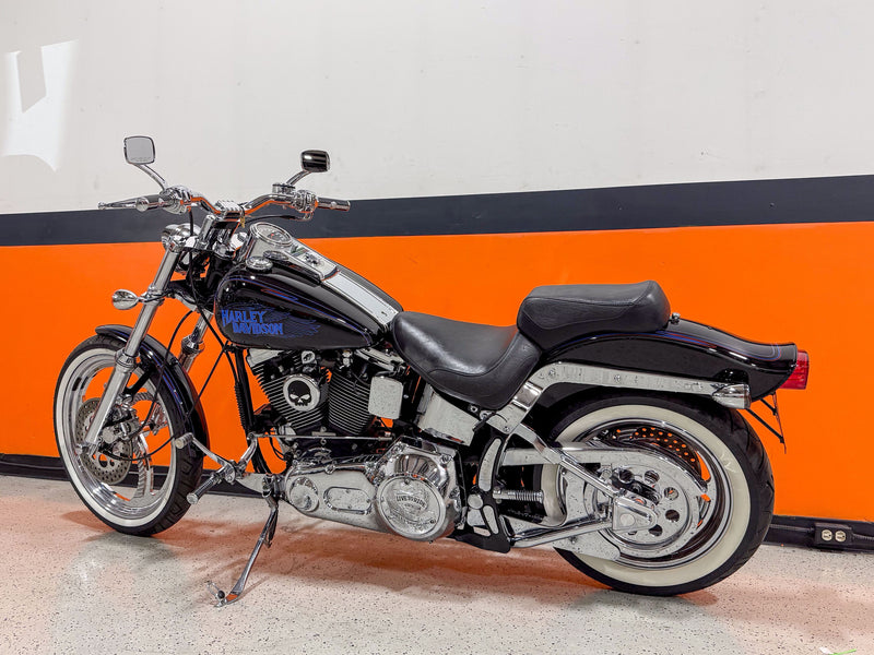 Harley-Davidson Motorcycle 1993 Harley-Davidson Softail Custom FXSTC Evo Vivid Black w/ Wing Logos Many Upgrades! $8,995