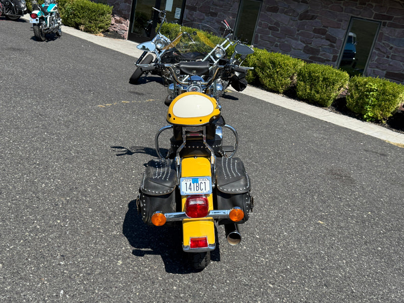 Harley-Davidson Motorcycle 1995 Harley-Davidson Heritage Softail FLSTC Rare Nugget Yellow & Cream 2-Tone Evolution w/ Only 14,203 Miles! $9,995