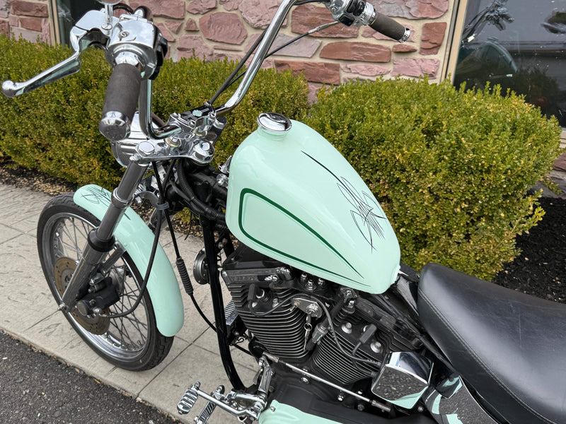 Harley-Davidson Motorcycle 1997 Harley-Davidson Evo Softail "Bad Cop No Donut" Chopper $9,995