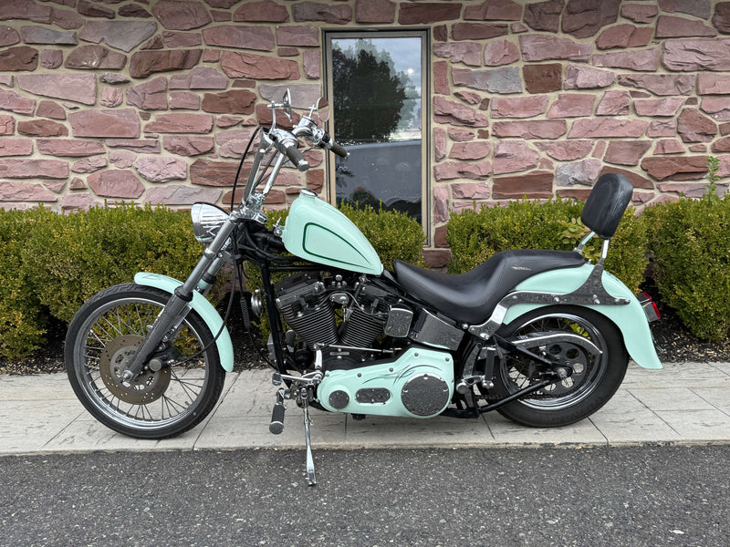 Harley-Davidson Motorcycle 1997 Harley-Davidson Evo Softail "Bad Cop No Donut" Chopper $9,995