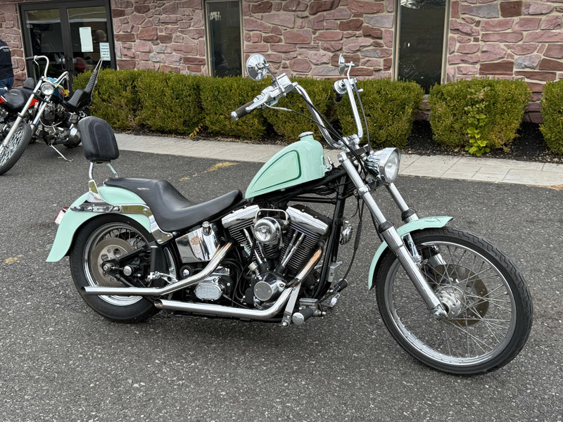 Harley-Davidson Motorcycle 1997 Harley-Davidson Evo Softail "Bad Cop No Donut" Chopper $9,995