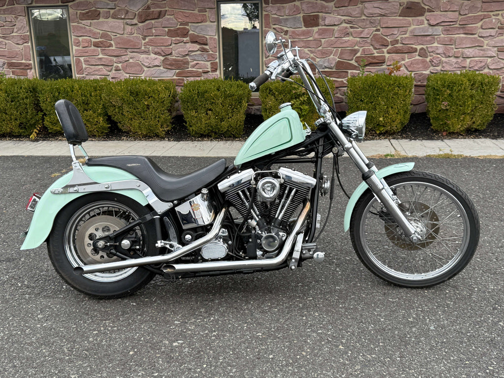Harley-Davidson Motorcycle 1997 Harley-Davidson Evo Softail "Bad Cop No Donut" Chopper $9,995