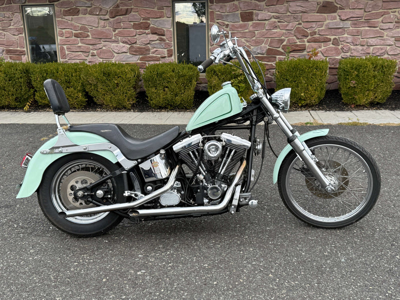 Harley-Davidson Motorcycle 1997 Harley-Davidson Evo Softail "Bad Cop No Donut" Chopper $9,995