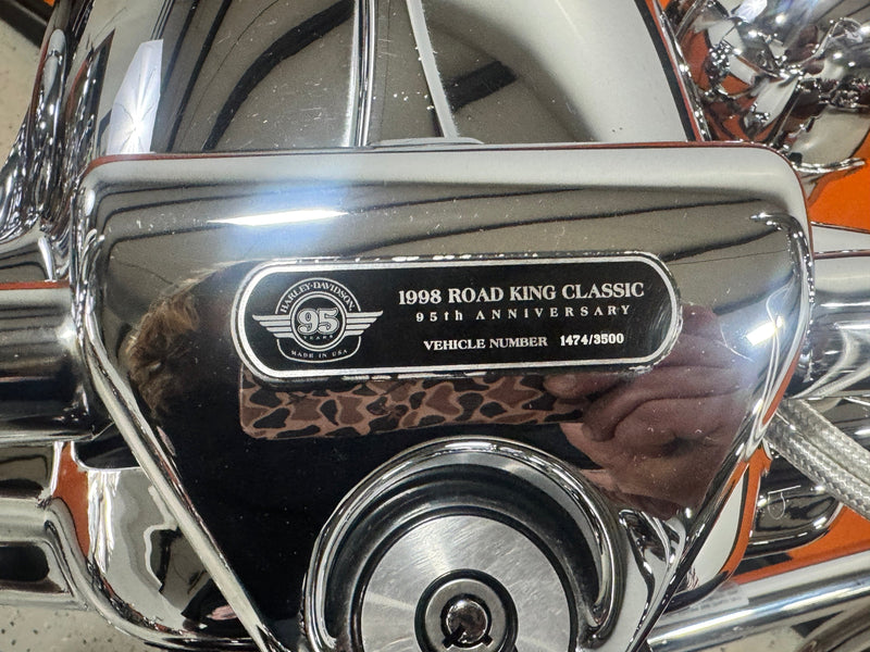 Harley-Davidson Motorcycle 1998 Harley-Davidson Road King Classic FLHRCI 95th Anniversary 2-Tone One Owner Low Miles Numbered Edition w/ Extras! $9,995