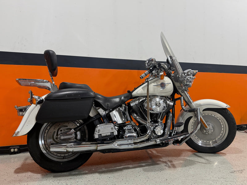 Harley-Davidson Motorcycle 2000 Harley-Davidson Softail Fatboy FLSTF White Pearl w/ Extras! $7,995
