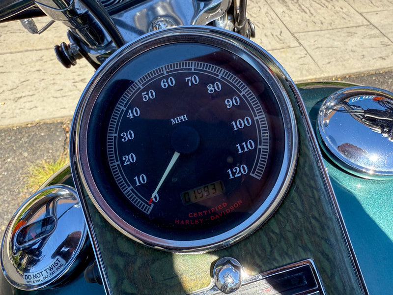 Harley-Davidson Motorcycle 2000 Harley-Davidson Softail Heritage Springer FLSTS Suede Green Rare Paint w/ Extras! $12,995