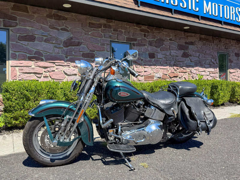 Harley-Davidson Motorcycle 2000 Harley-Davidson Softail Heritage Springer FLSTS Suede Green Rare Paint w/ Extras! $12,995