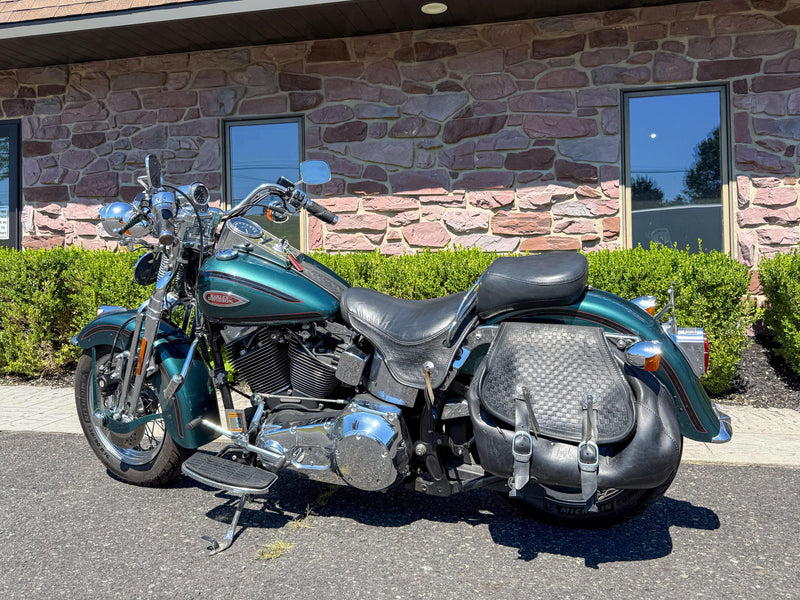Harley-Davidson Motorcycle 2000 Harley-Davidson Softail Heritage Springer FLSTS Suede Green Rare Paint w/ Extras! $12,995