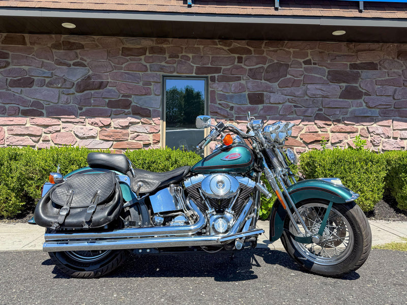 Harley-Davidson Motorcycle 2000 Harley-Davidson Softail Heritage Springer FLSTS Suede Green Rare Paint w/ Extras! $12,995