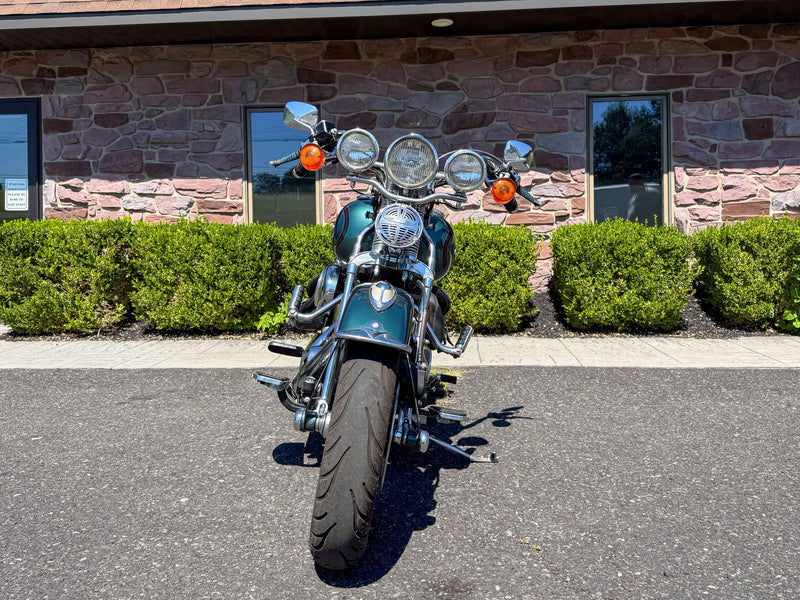Harley-Davidson Motorcycle 2000 Harley-Davidson Softail Heritage Springer FLSTS Suede Green Rare Paint w/ Extras! $12,995