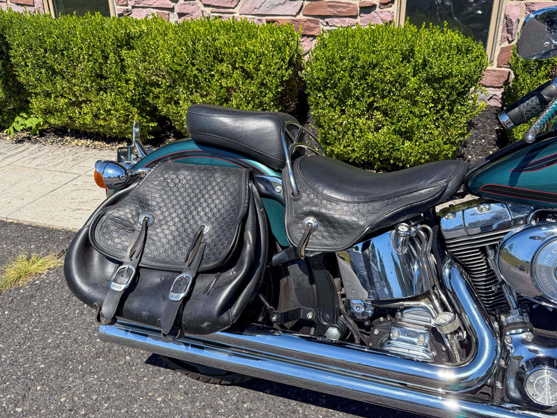 Harley-Davidson Motorcycle 2000 Harley-Davidson Softail Heritage Springer FLSTS Suede Green Rare Paint w/ Extras! $12,995