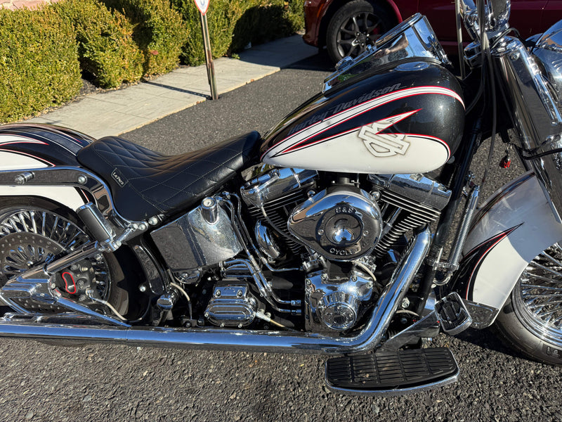 Harley-Davidson Motorcycle 2002 Harley-Davidson Softail Heritage Classic FLSTCI 100" S&S Kit Custom Paint Apes Fishtail Duals Many Extras! $9,995